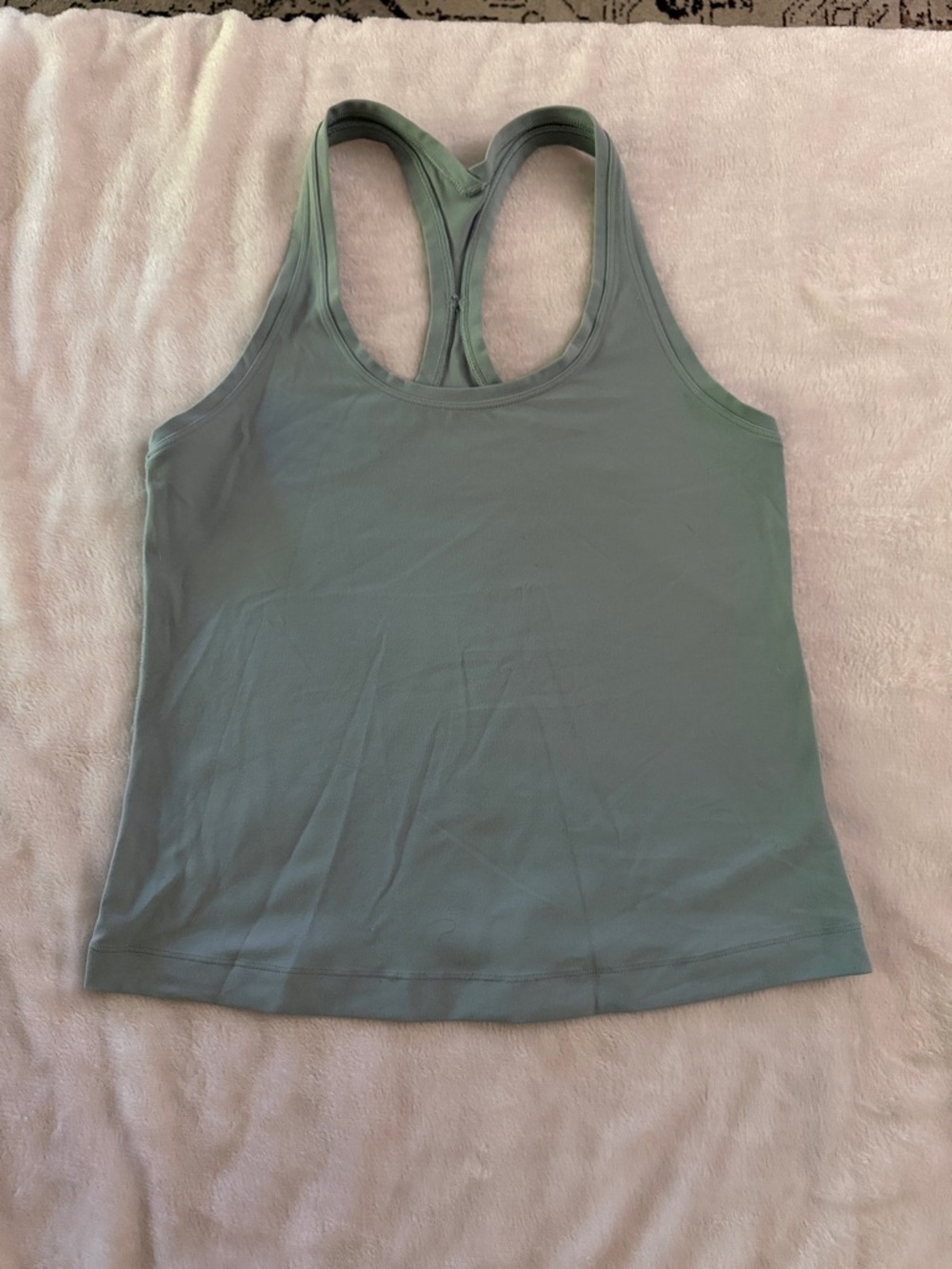 LULULEMON RACERBACK TANK TOP *SHORT-TIDEWATER TEAL-8